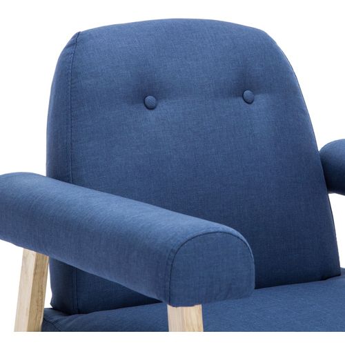 Fotelja od tkanine plava slika 34