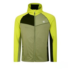 Dare2B Muški duks na kopčanje Contend Core Stretch, Oil Green/Black