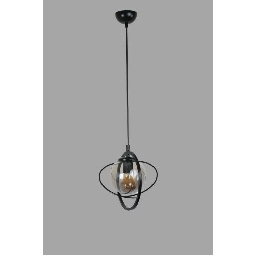 Nepal Tekli Siyah Füme Camlı Sarkıt Black
Fume Chandelier slika 3