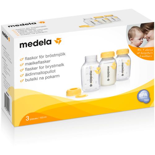 Medela - Breastmilk Bottles 150 ml (3 pcs.) flašica za čuvanje mleka sa poklopcem (3 kom) slika 2