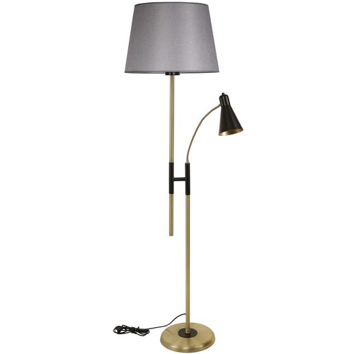 Forza Eskitme Lambader Pramit Hasır Gri Abajurlu Grey Floor Lamp slika 1