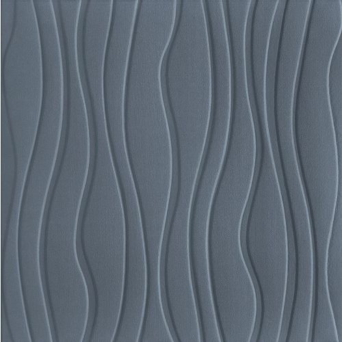 3D tapete - Soft roll talasi siva slika 1