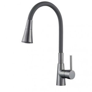 Inter Ceramic slavina za sudoper havana + set za ugradnju zinc/mesing gun grey