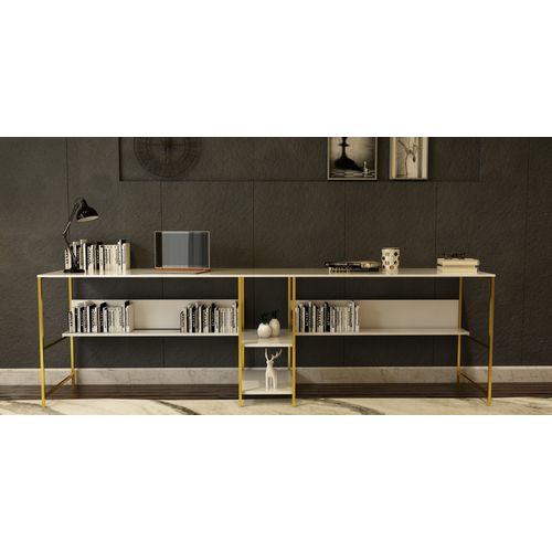 L400 - White, Gold White
Gold Study Desk slika 3