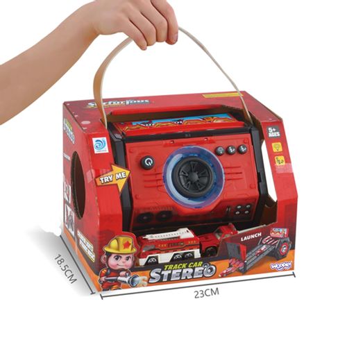 Woopie staza za spuštanje 2u1: Boombox + 2 autića slika 5