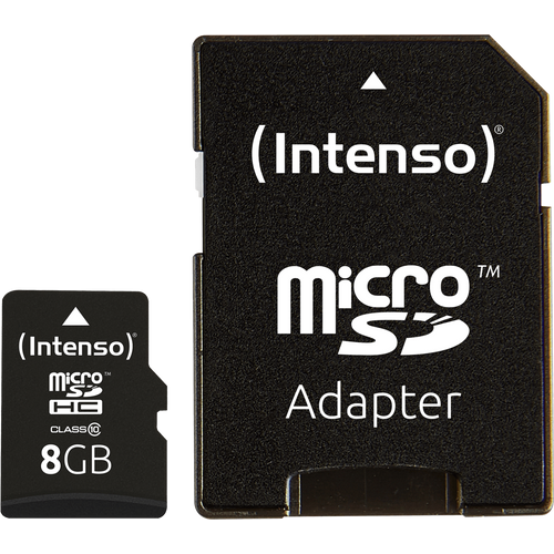 (Intenso) Micro SD Kartica 8GB Class 10 (SDHC &amp; SDXC) sa adapterom - SDHCmicro+ad-8GB/Class10 slika 2
