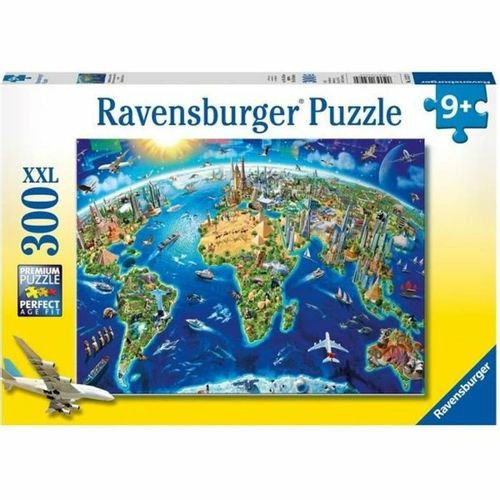 Puzzle Ravensburger Map of the monuments of the world slika 1