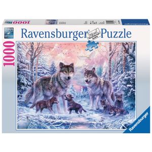 Ravensburger Puzzle: Vučja Obitelj na Arktiku (1000 komada)