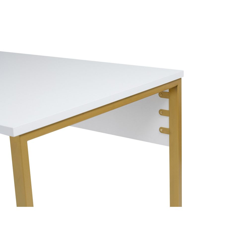 Twin Study Desk - Bijela i Zlatna slika 6