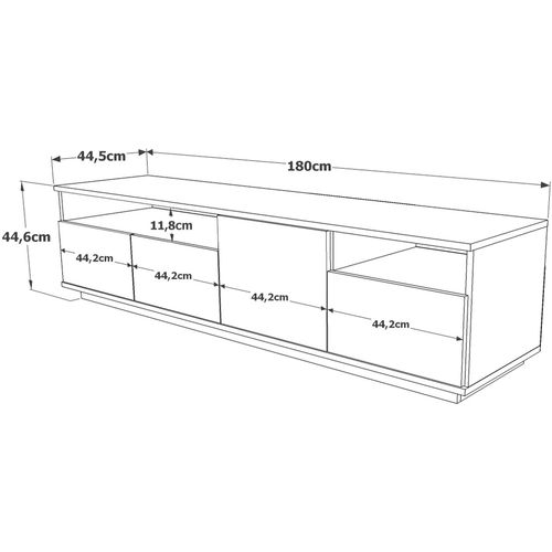 FR5 - AW Atlantic Pine
White TV Stand slika 7