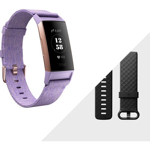 Fitbit FB410RGLV-EU Charge 3 Special Edition Lavender Woven slika 1