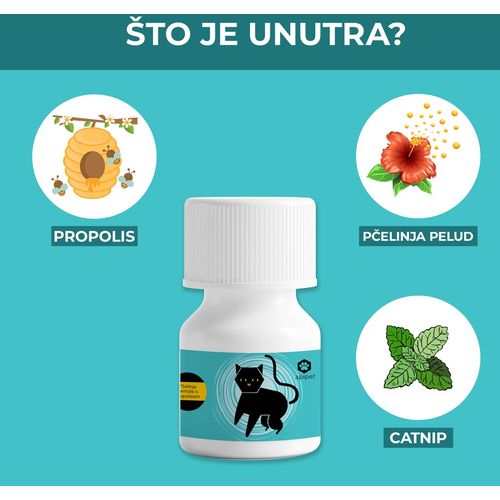 Apipet Immuno, dodatak prehrani za mačke, za jačanje imuniteta, 15 g slika 3