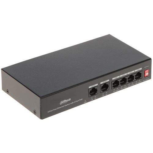 DAHUA PFS3006-4ET-36 6-Port Fast Ethernet Switch with 4-Port PoE slika 2