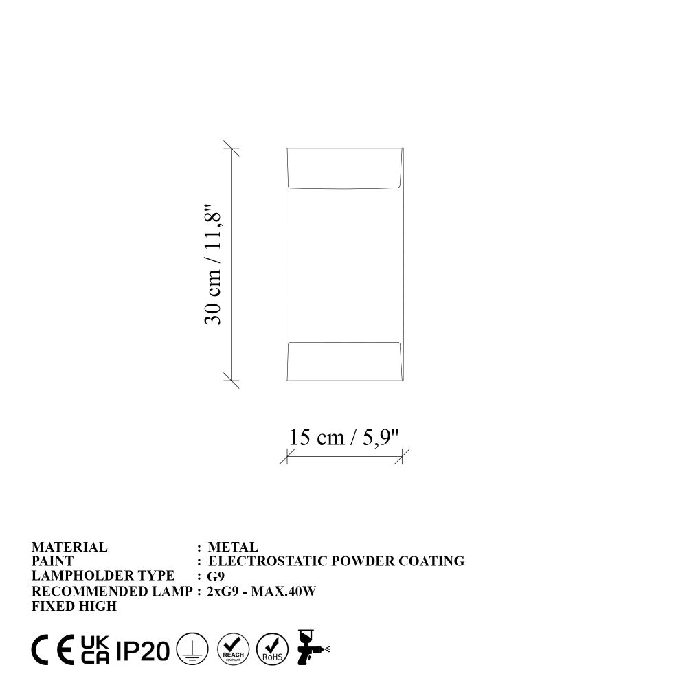 Zidna Lampa Bera - 15312, boje: Zlato slika 8