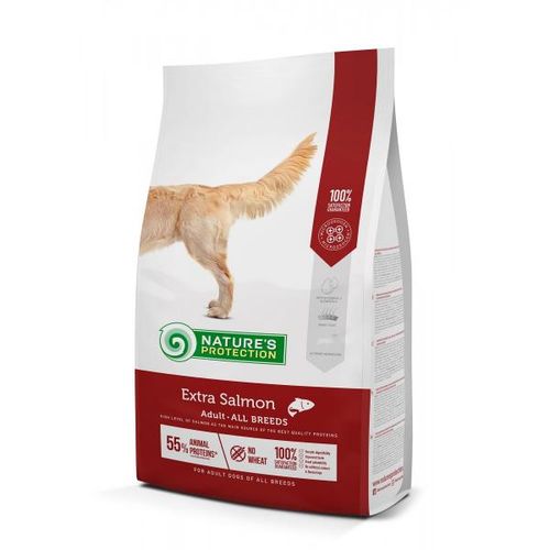 Nature's Protection Super Premium All Breeds Adult Extra Losos, hrana za pse 12 kg slika 1