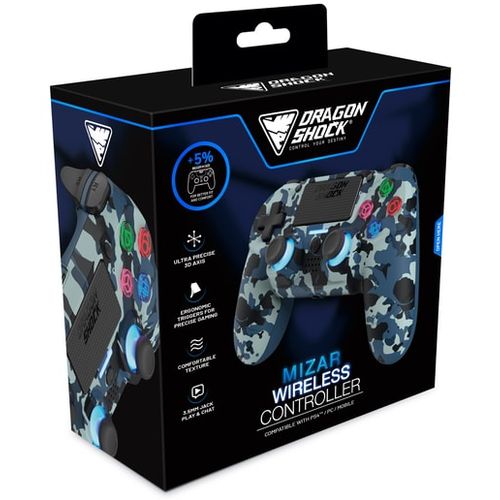 DRAGONSHOCK MIZAR WIRELESS CONTROLLER BLUE CAMO PS4, PC, MOBILE slika 5