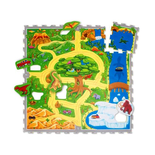 Hakuna puzzle podloga za djecu - safari dinosauri 120 x 120 x 1.2 cm slika 1