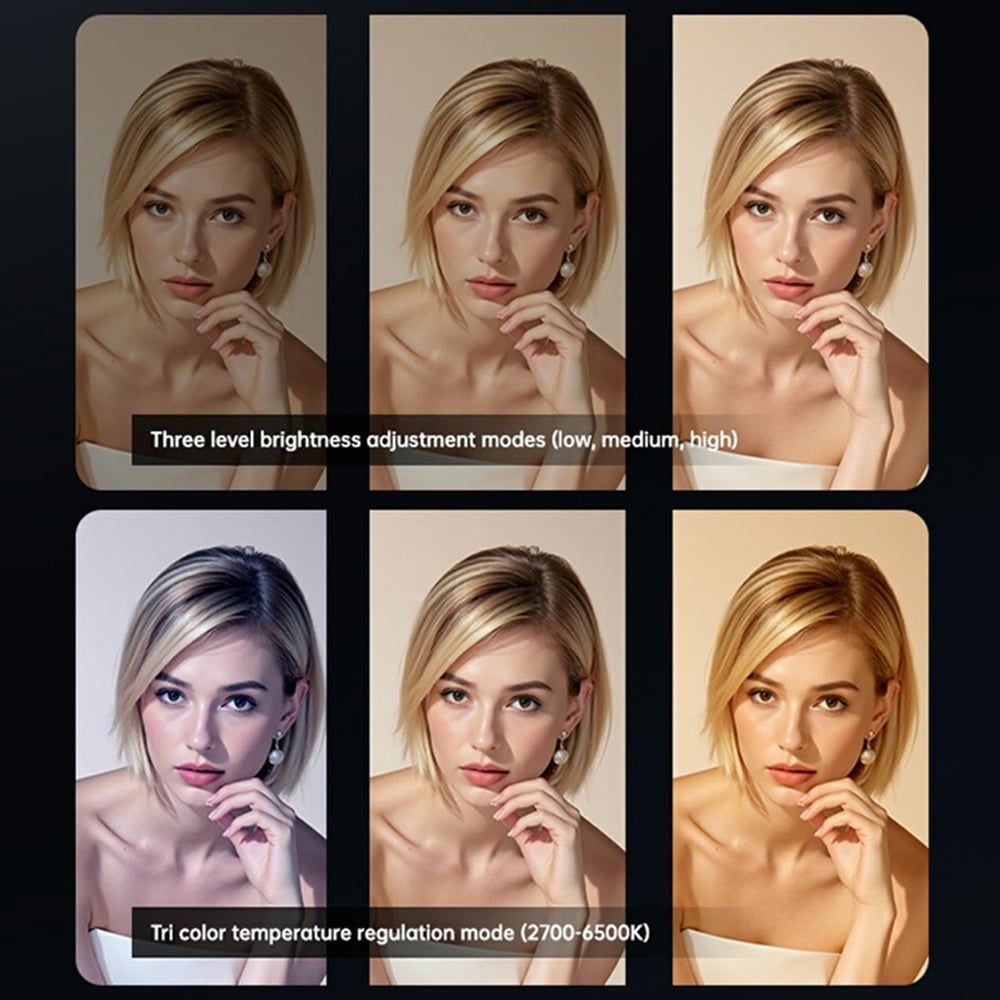 Yesido - LED Selfie svjetlo s kopčom za telefon (DH13) - 400mAh 3 načina rada svjetla - bijelo slika 2