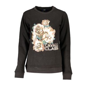 CAVALLI CLASS WOMEN'S ZIPLESS SWEATSHIRT BLACK