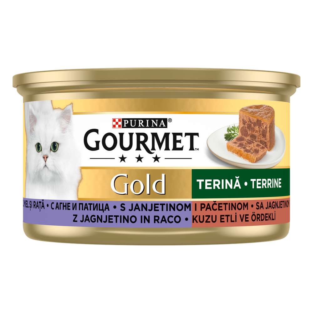 GOURMET GOLD Hrana za mačke, janjetina i pačetina, 85g slika 2
