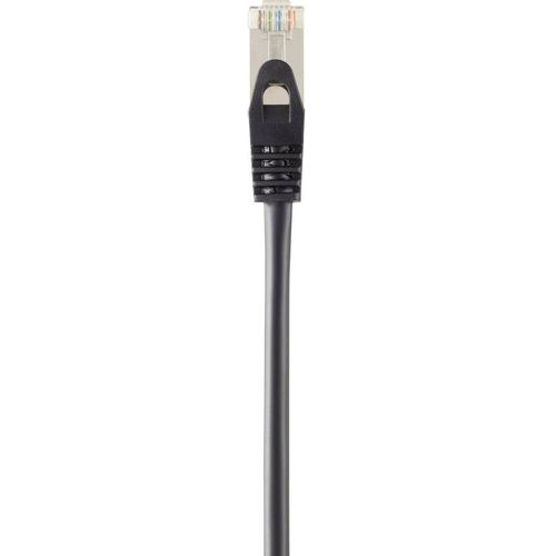 Renkforce  RF-4394124  RJ45  mrežni kabel, Patch kabel  cat 5e  F/UTP  0.50 m  crna  produžetak  sa zaštitom za nosić, pozlaćeni kontakti  1 St. slika 3