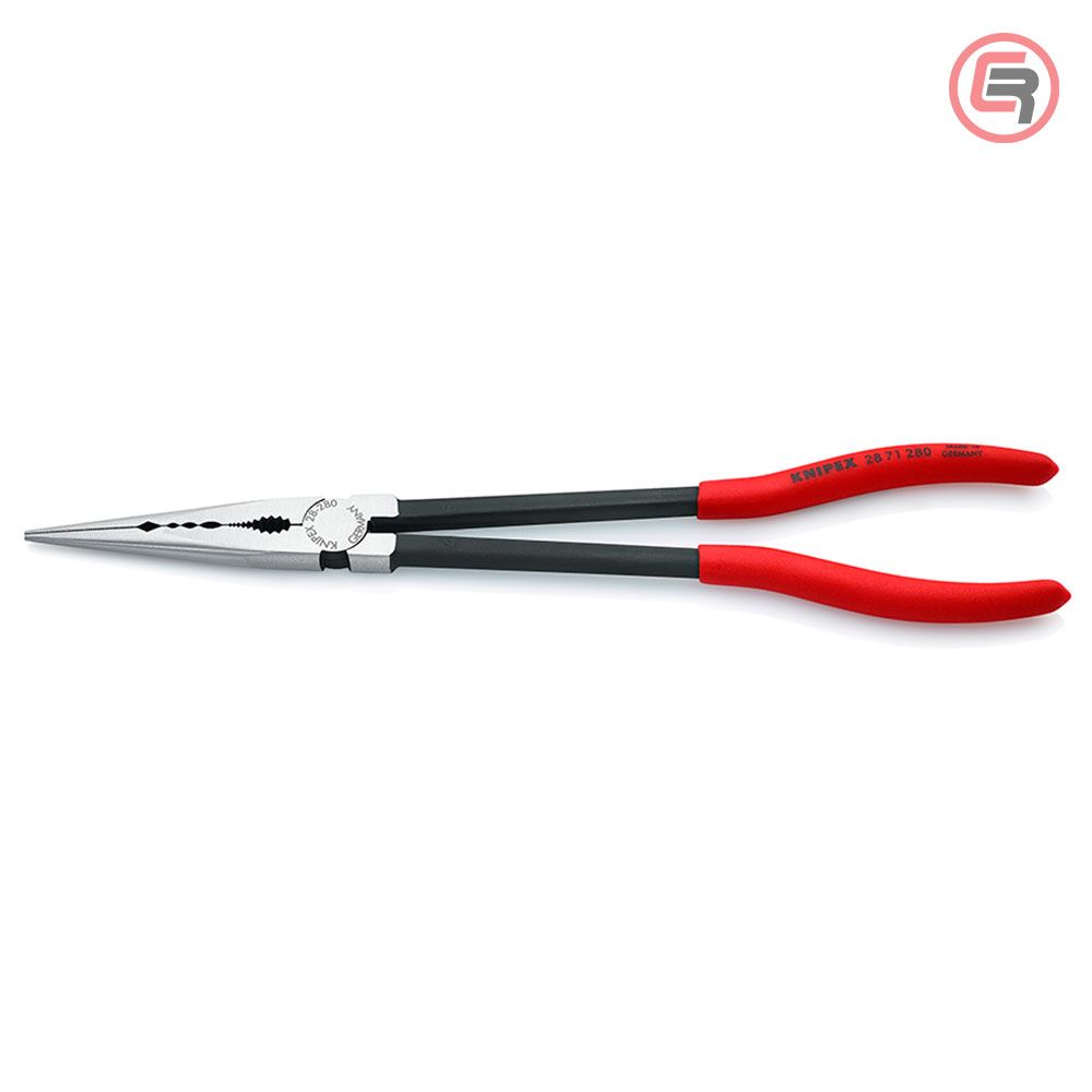Knipex Kliješta Poluokrugla Špicasta Ravna 280 mm Mehaničarska – 28 71 280 slika 1