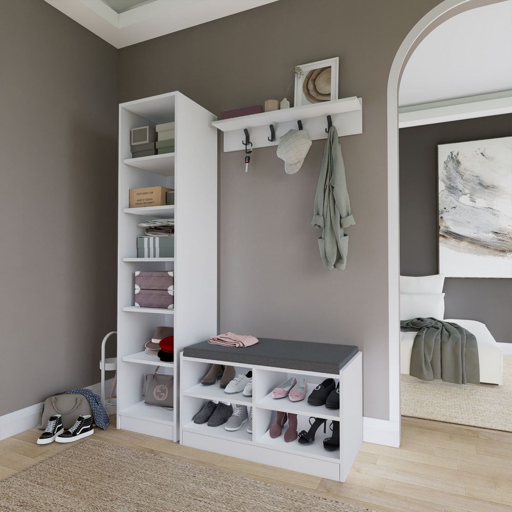 Hall stand Lucas 1600-54 - Bijela boja slika 6