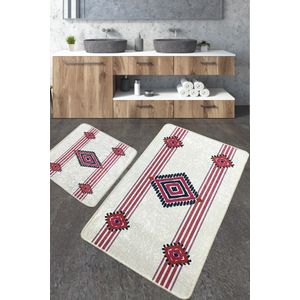 Set višebojnih prostirki za kupatilo Meore (2 komada)