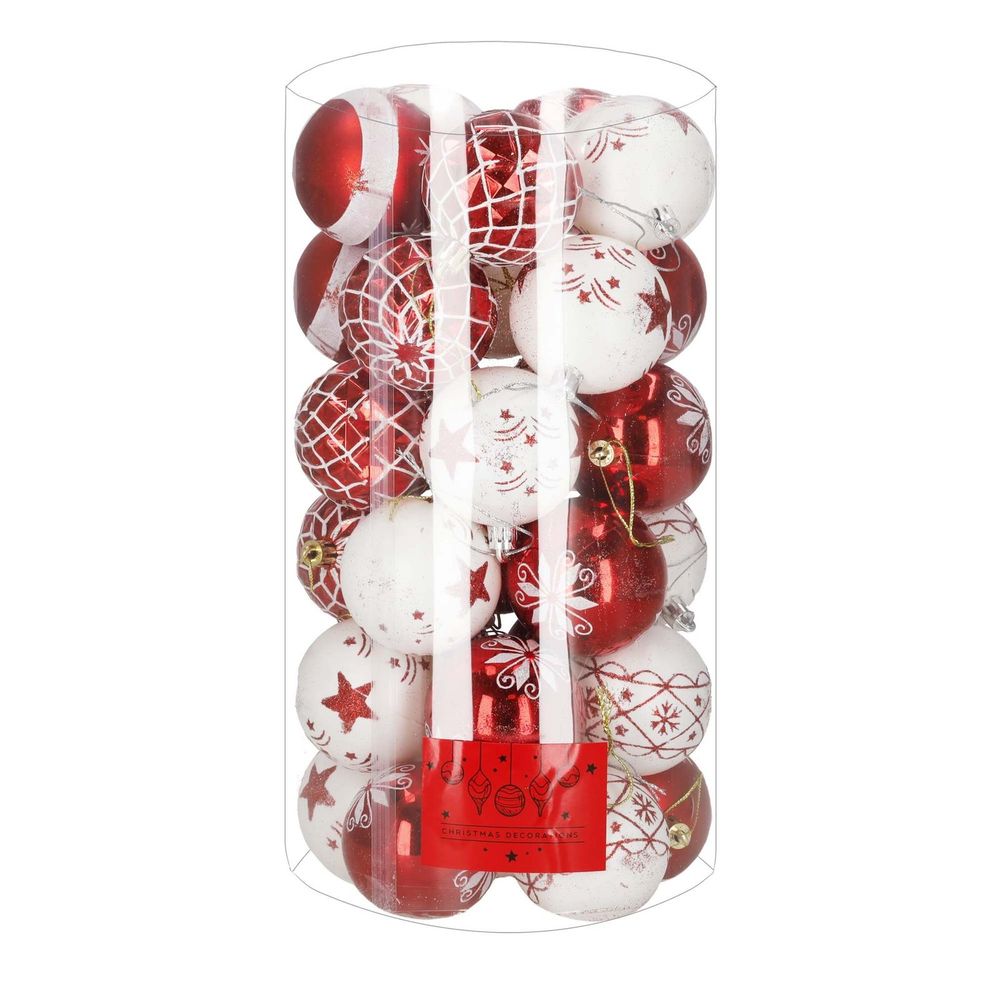 Ca0987 set božićnih kuglica 6 cm 30 kom slika 4