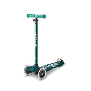 Micro Romobil Maxi Deluxe ECO LED, Zeleni