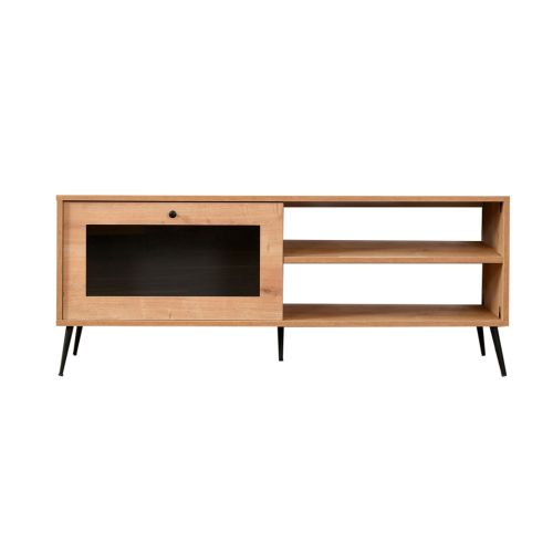 TV Stalak Calvin 140 Glass Oak Black slika 4