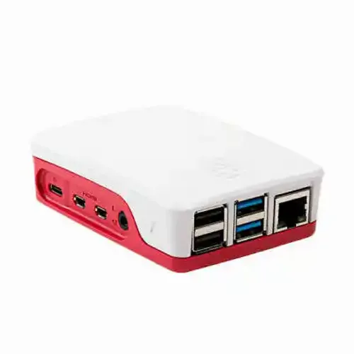 Kućište za Raspberry Pi 4 crveno belo slika 2