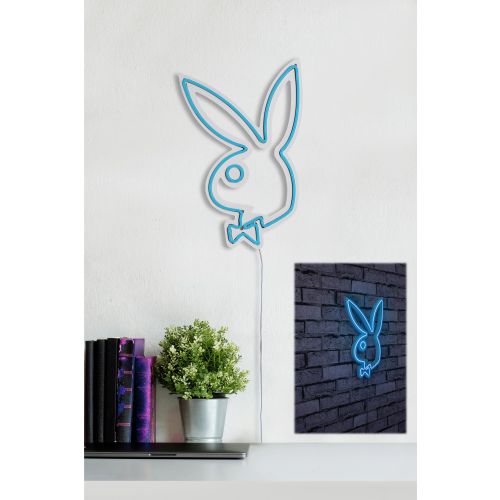 Wallity Ukrasna plastična LED rasvjeta, Playboy - Blue slika 13