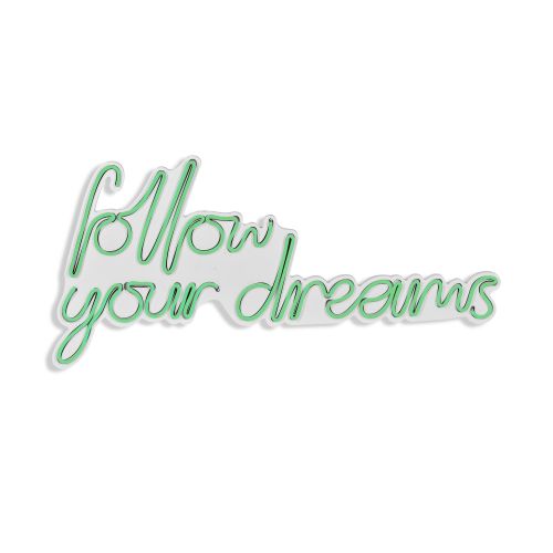 Wallity Follow Your Dreams - Zelena Dekorativna Plastična LED Rasveta slika 6