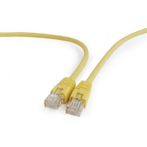 Gembird PP12-2M/Y Patch Cable, U/UTP Cat.5e, Yellow, 2m slika 1