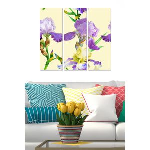 Dekorativna Slika od MDF-a u Više Boja (Set od 3 Komada) - MDF1148657