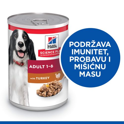 Hill's SCIENCE PLAN ADULT Hrana za Pse s Puretinom, 370 g slika 4