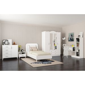 Woody Fashion Set za mlade sobe, Bijela boja, Lavinia 507 - White
