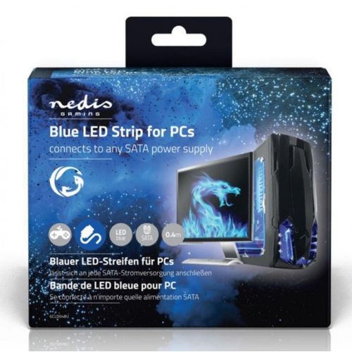 GCLD04BU LED traka, SATA konektor, plava, 40cm slika 1