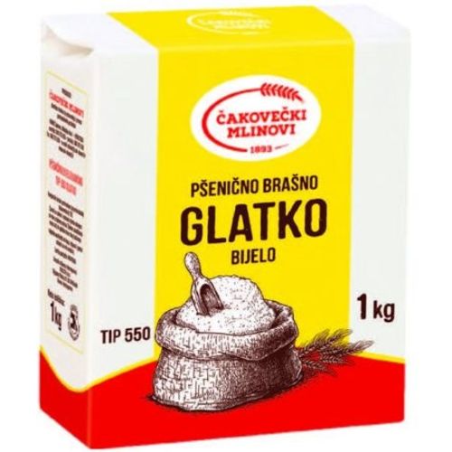 Čakovečki mlinovi brašno pšenično glatko t-550 1 kg slika 1