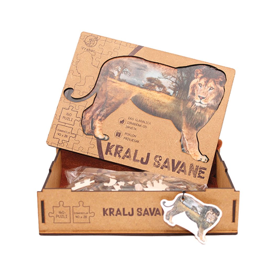 Puzzle Lenigmo, Lav kralj savane, Vrabac slika 2