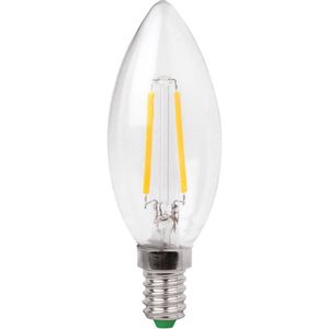 Megaman MM21075 LED Energetska učinkovitost 2021 E (A - G) E14 oblik svijeće 3.2 W = 25 W toplo bijela (Ø x D) 35 mm x 101 mm filament 1 St.