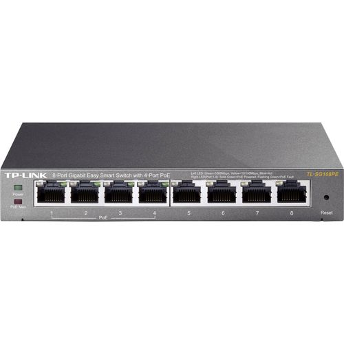 TP-Link Switch smart 10/100/1000 8-port  TL-SG108PE/4 PoE slika 1