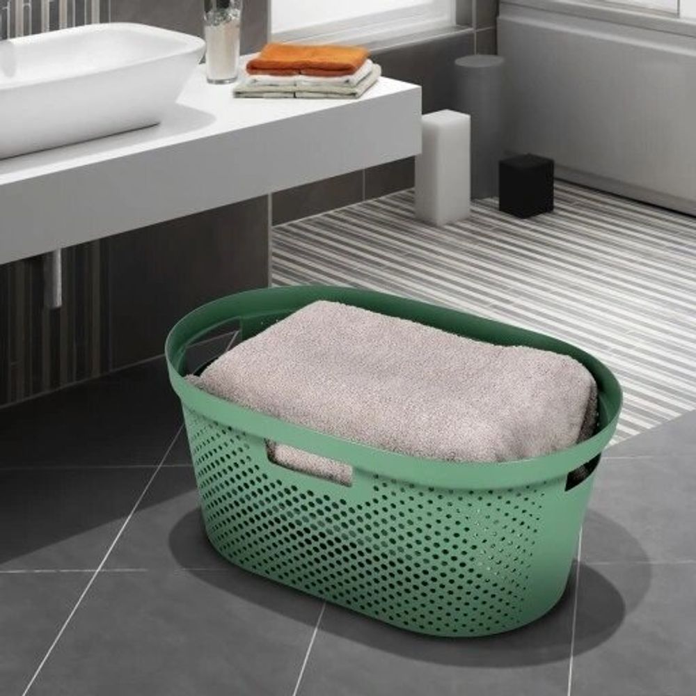 Infinity Korpa za veš 40L čisti zelena slika 3