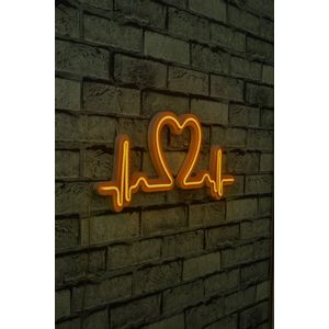 Wallity Ukrasna plastična LED rasvjeta, Love Rhythm - Yellow