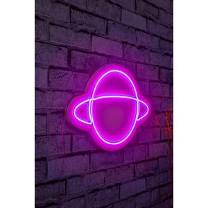 Wallity Ukrasna plastična LED rasvjeta, Saturn - Pink