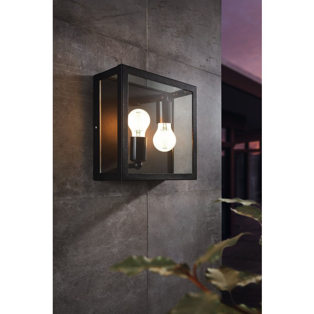 Eglo Alamonte 1 Vanjska Zidna/Stropna Lampa, E27, Crna slika 2