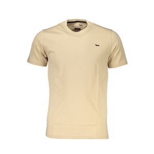 HARMONT &amp; BLAINE BEIGE MEN'S SHORT SLEEVE T-SHIRT