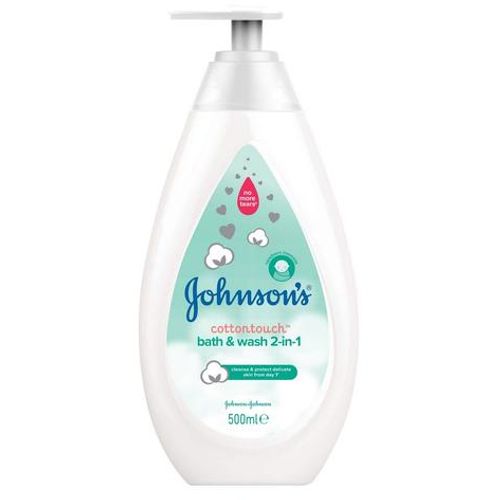 Johnsons Baby kupka/gel za pranje cotton touch 500ml slika 1