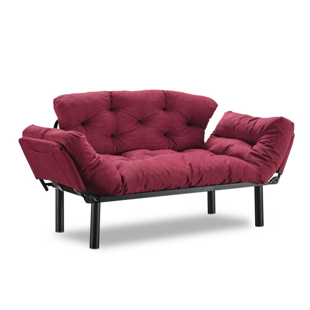 Nitta - Maroon Maroon 2-Sjedišni Sofa-Krevet slika 5